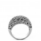 1.75 Cts. 14K White Gold Floral Ladies Diamond Right Hand Ring